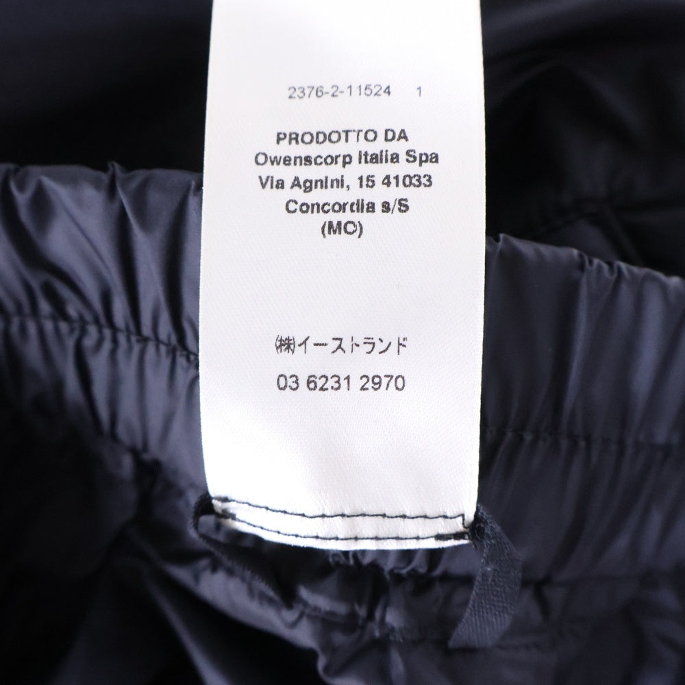 Rick Owens(リックオウエンス) 18AW NYLON DRAWSTRING TRACK PANTS ナイロン サイドジップ ドローストリング トラックパンツ ブラック RU18F1388-EV