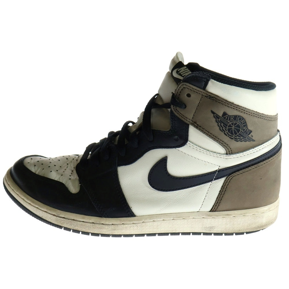 NIKE(ナイキ) AIR JORDAN 1 RETRO HIGH OG DARK MOCHA エアジョーダン1 ダークモカ ハイカットスニーカー ブラック/ブラウン US11/29cm 555088-105