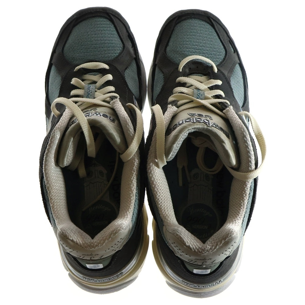 New Balance(ニューバランス) ×KITH M990KS3 STEEL BLUE キス スティールブルー スウェード ローカットスニーカー グレー US9.5/27.5cm