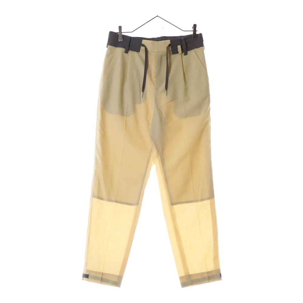 Sacai(サカイ) 22AW ドローストリング テーラードパンツ ベージュ 22-02811M