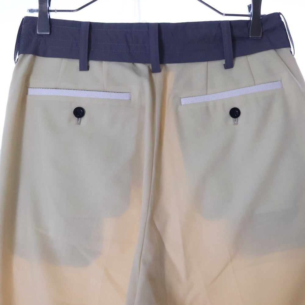 Sacai(サカイ) 22AW ドローストリング テーラードパンツ ベージュ 22-02811M