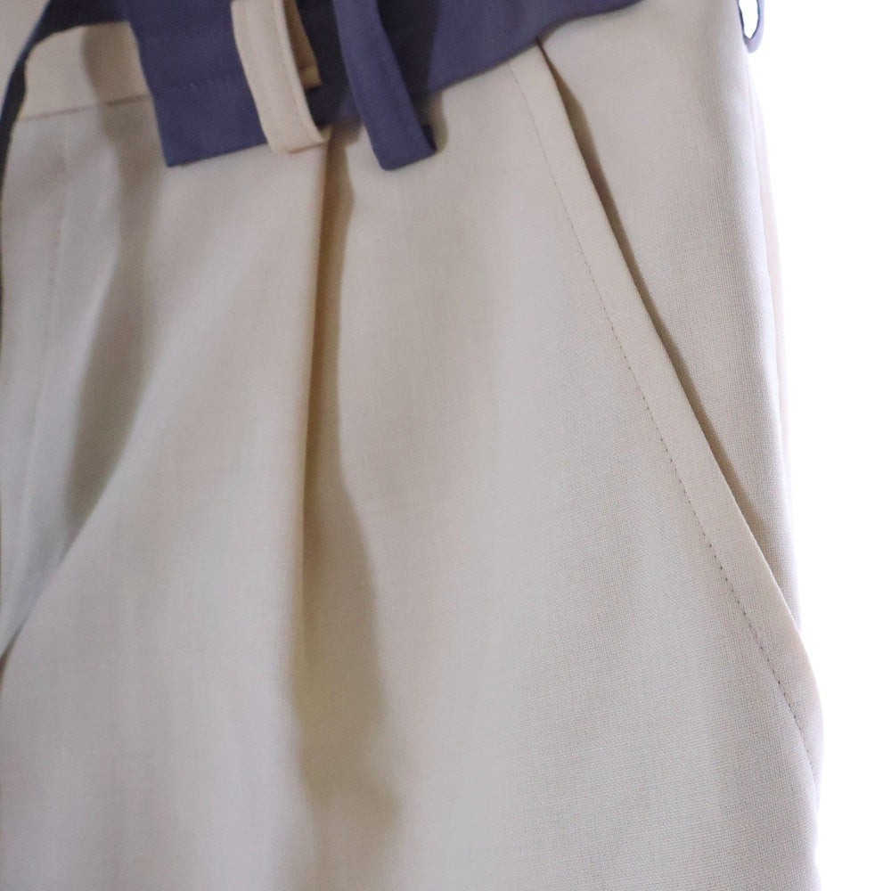 Sacai(サカイ) 22AW ドローストリング テーラードパンツ ベージュ 22-02811M