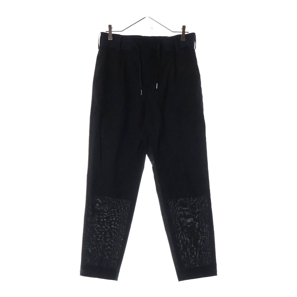 Sacai(サカイ) 22AW ドローストリング テーラードパンツ ブラック 22-02811M