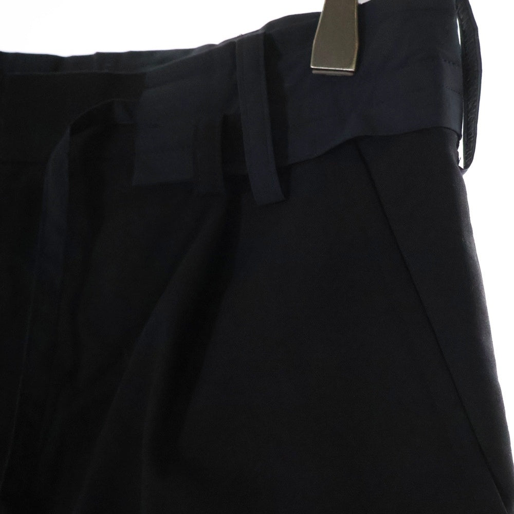 Sacai(サカイ) 22AW ドローストリング テーラードパンツ ブラック 22-02811M
