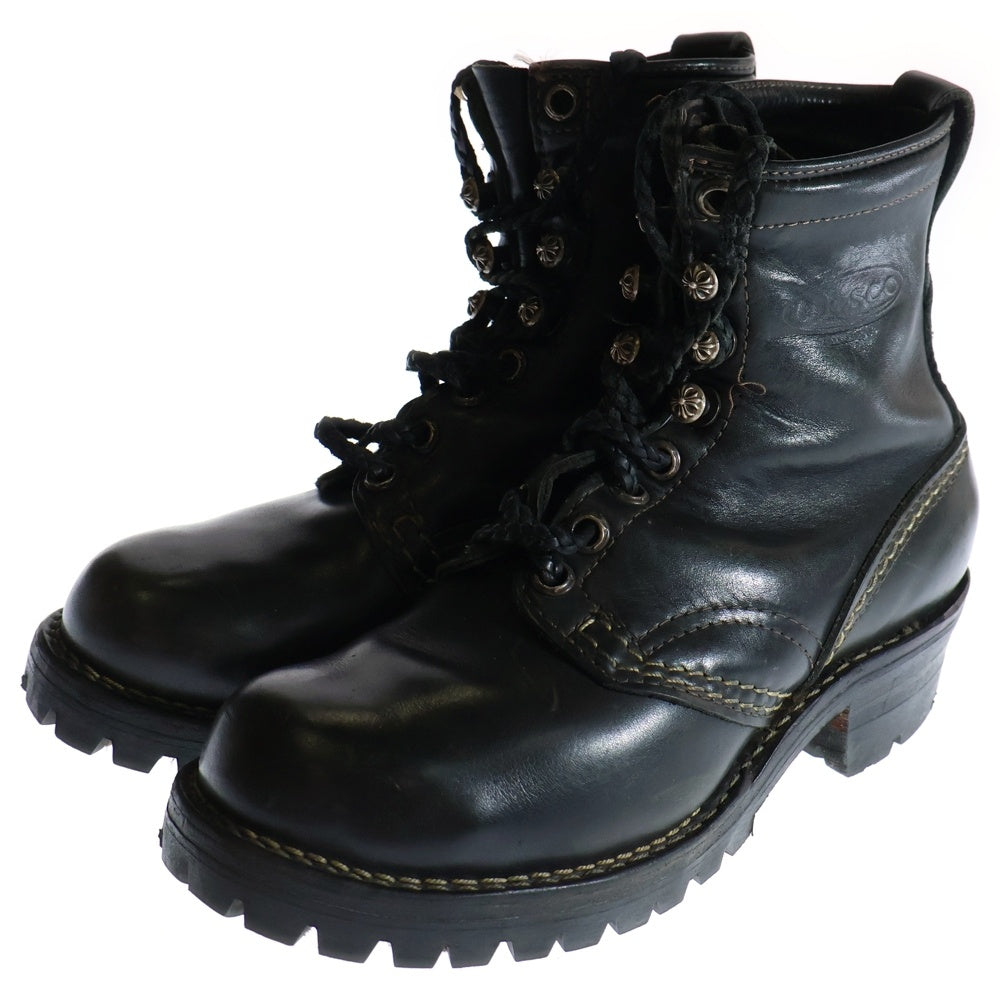 CHROME HEARTS(クロムハーツ) ×WESCO JOBMASTER ウェスコ ジョブマスター レザーブレード レースアップ ブーツ ブラック