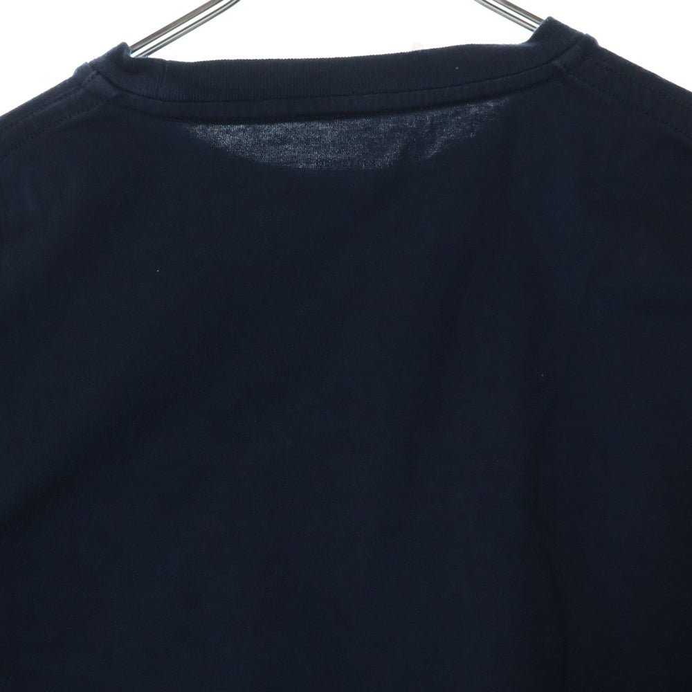 SH(エスエイチ) L/S T-SHIRT ポケット クルーネック 長袖Tシャツ カットソー ネイビー SH-LSCN-001