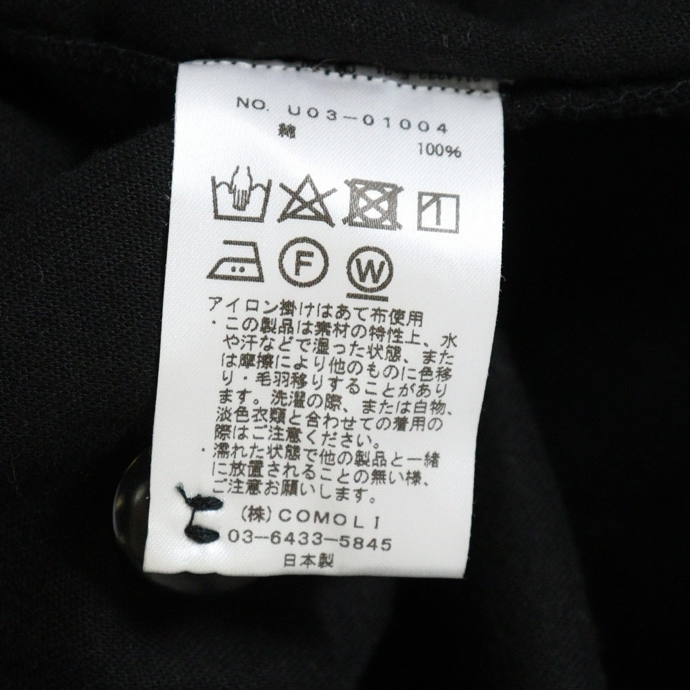 COMOLI(コモリ) 21AW モールスキンジャケット ブラック U03-01004