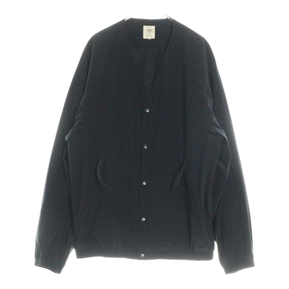 SCYE(サイ) ULTRA 2WAY NYLON STRETCH SNAP CARDIGAN ウルトラ2ウェイナイロンストレッチスナップカーディガン ブラック MPB-212M