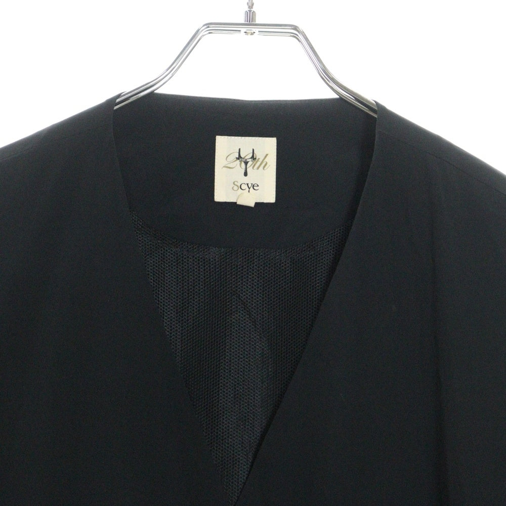 SCYE(サイ) ULTRA 2WAY NYLON STRETCH SNAP CARDIGAN ウルトラ2ウェイナイロンストレッチスナップカーディガン ブラック MPB-212M
