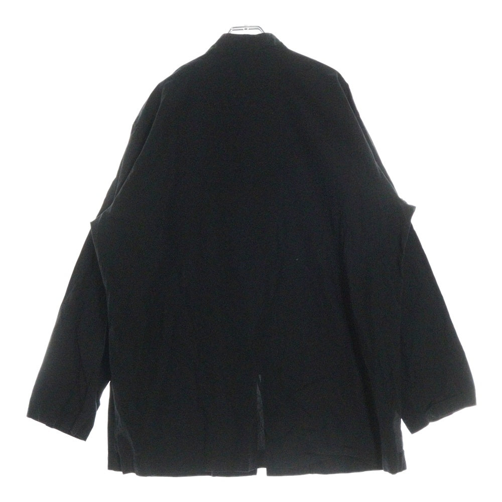 s'yte(サイト) BROAD CHINA SHIRT ブロード チャイナ 長袖シャツ ブラック UB-B18-080