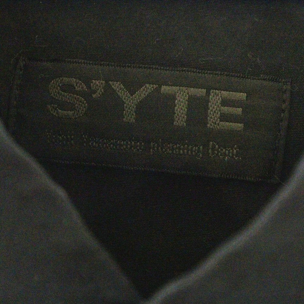 s'yte(サイト) BROAD CHINA SHIRT ブロード チャイナ 長袖シャツ ブラック UB-B18-080