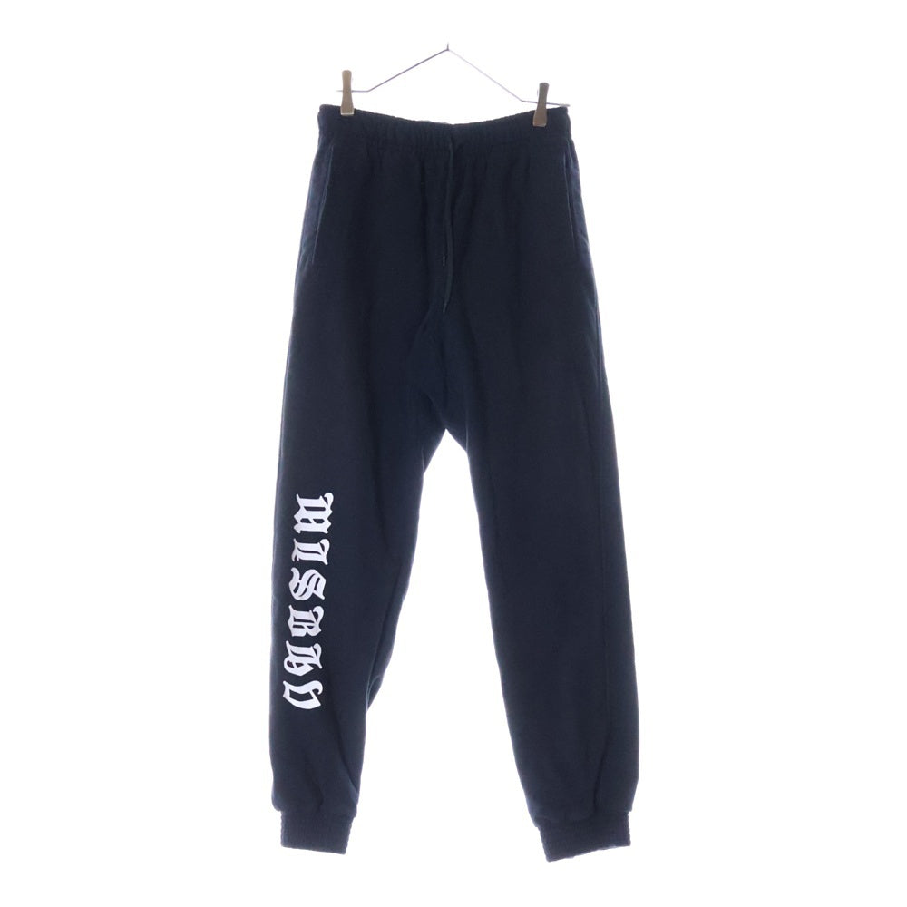 MISBHV(ミスビヘイブ) フロントロゴプリント スウェットジョガーパンツ イージーパンツ ブラック 912618