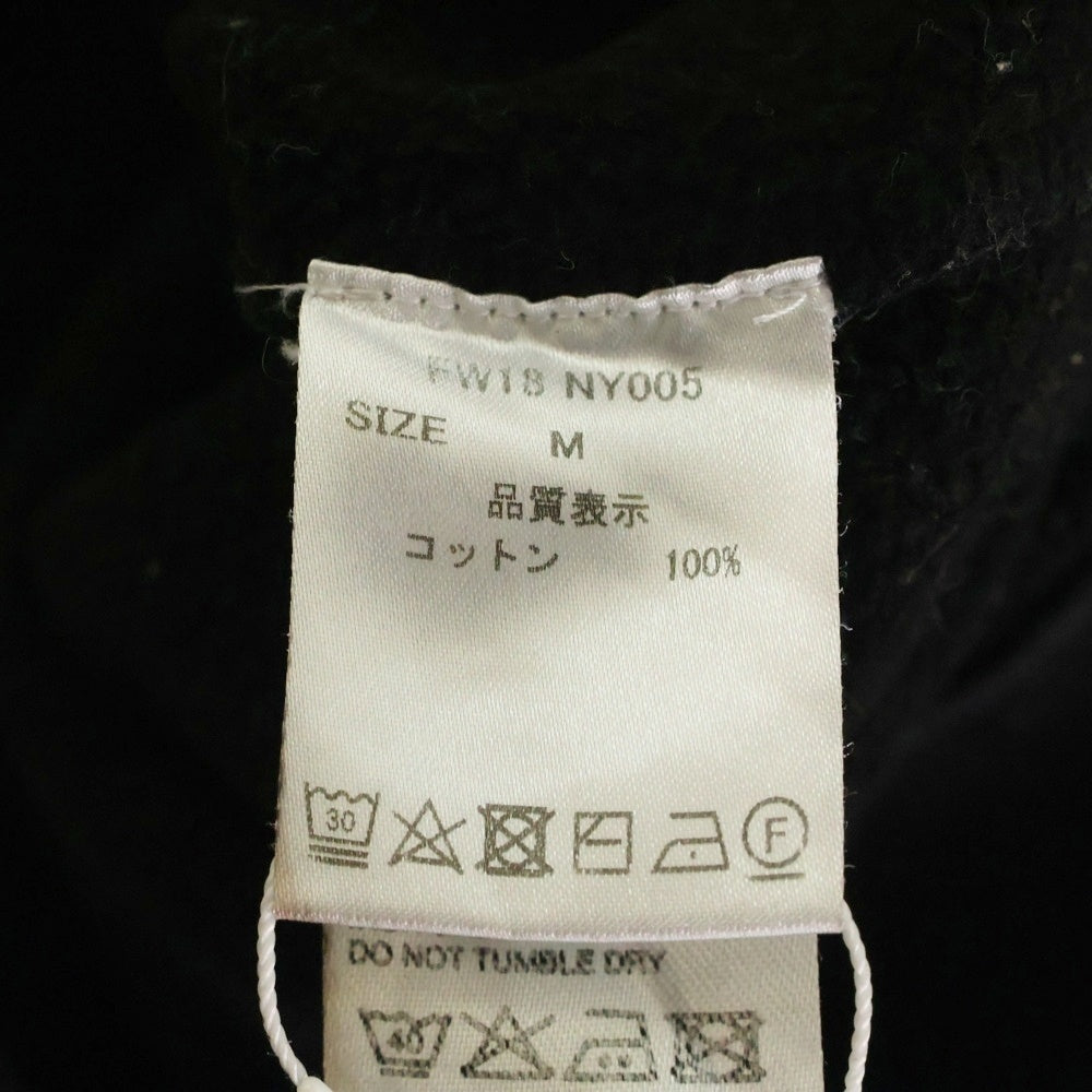 WILLY CHAVARRIA(ウィリーチャバリア) CREW NECK SWEATSHIRT 両面プリント クルーネック スウェット トレーナー ブラック FW18 NY005