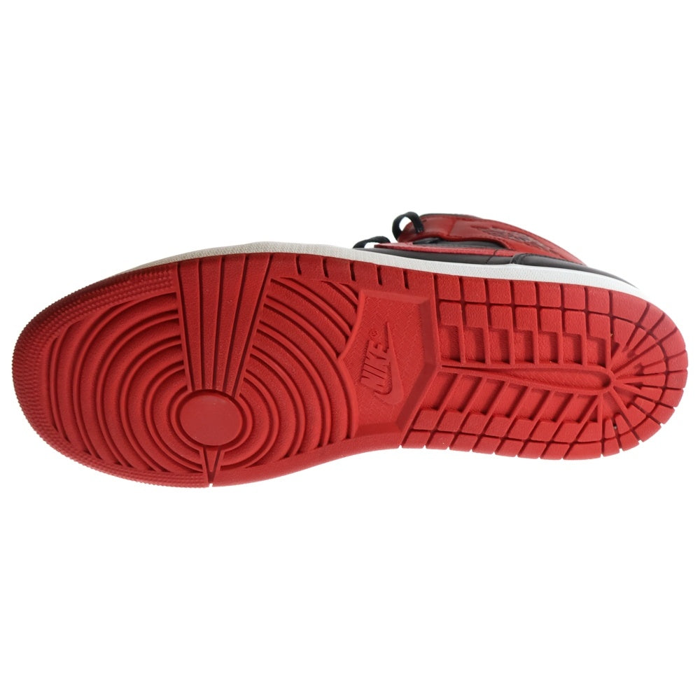 NIKE(ナイキ) AIR JORDAN 1 MID BRED TOE エアジョーダン1 ブレッドトゥ ミッドカットスニーカー ブラック/レッド US10.5/28.5cm DQ8426-060