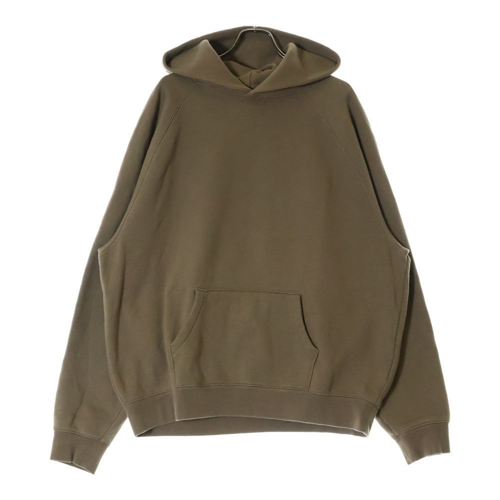 FEAR OF GOD ESSENTIALS(フィアオブゴッド エッセンシャルズ) バックロゴプリント プルオーバースウェットパーカー フーディー ブラウン