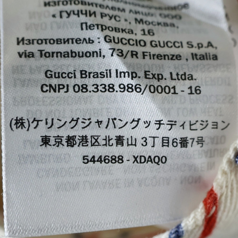 GUCCI(グッチ) インターロッキングG GGロゴ総柄 デニムショートパンツ ハーフパンツ ホワイト 544688-XDAQ0