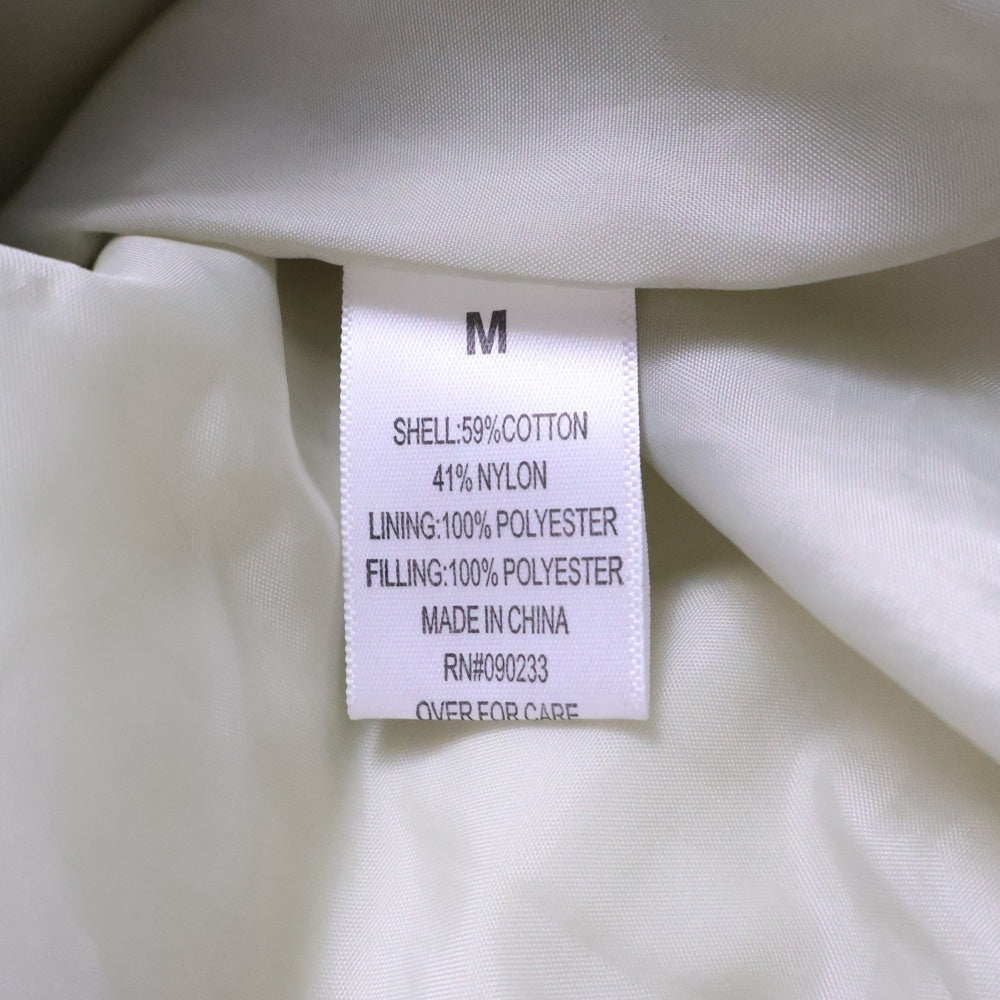 FEAR OF GOD ESSENTIALS(フィアオブゴッド エッセンシャルズ) PUFFER JACKET パファー ジップアップ中綿ジャケット アイボリー