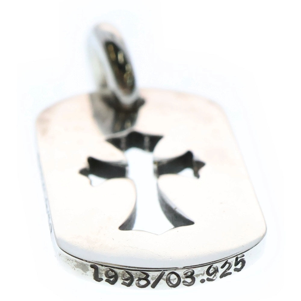 CHROME HEARTS(クロムハーツ) D TAG SML CO CRS カットアウトクロスドッグタグ スモール ペンダントトップ シルバー BCA242