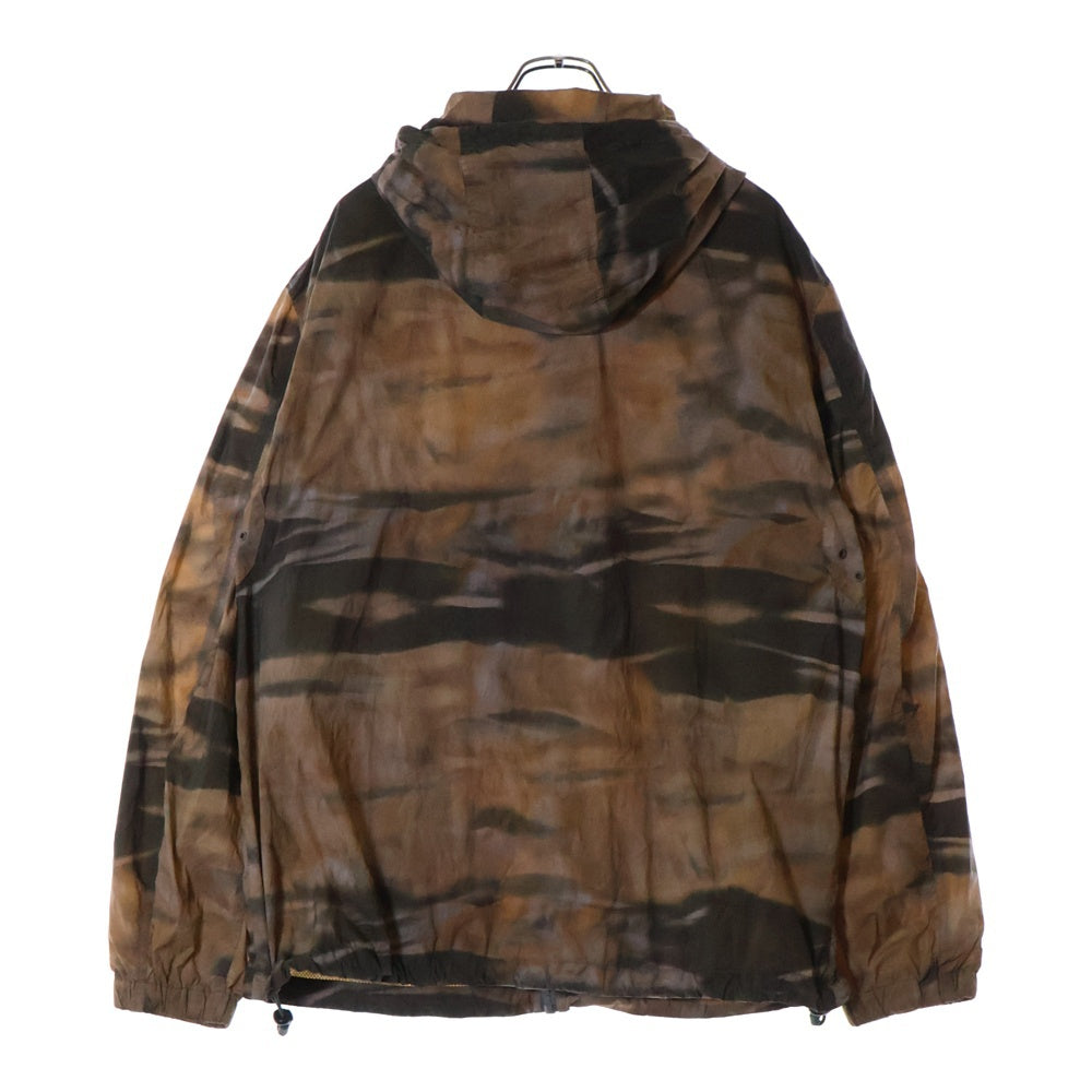 DIESEL(ディーゼル) J-WARRETT-CMF カモフラージュ柄 ジップアップナイロンパーカー フーディー ブラウン A07016