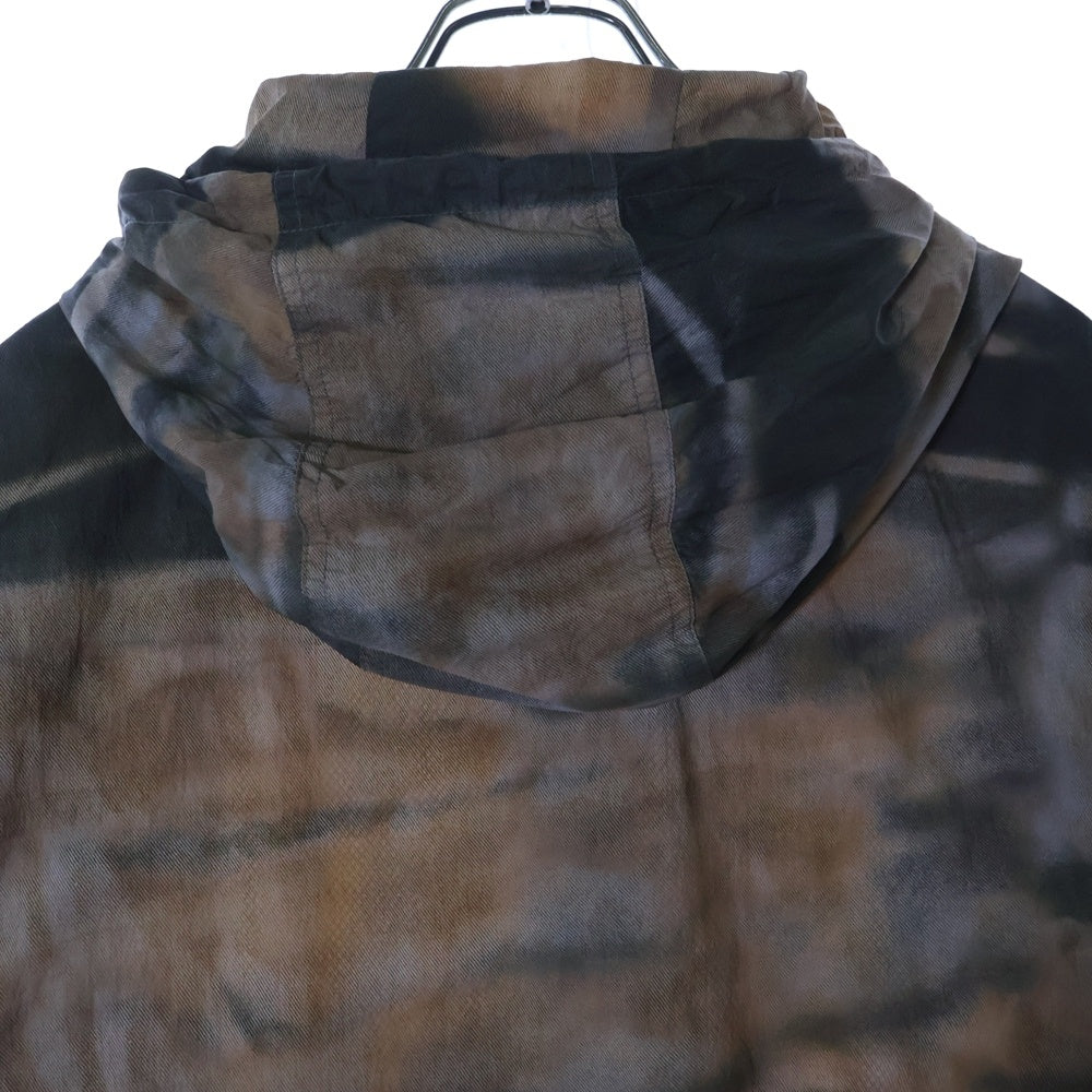 DIESEL(ディーゼル) J-WARRETT-CMF カモフラージュ柄 ジップアップナイロンパーカー フーディー ブラウン A07016