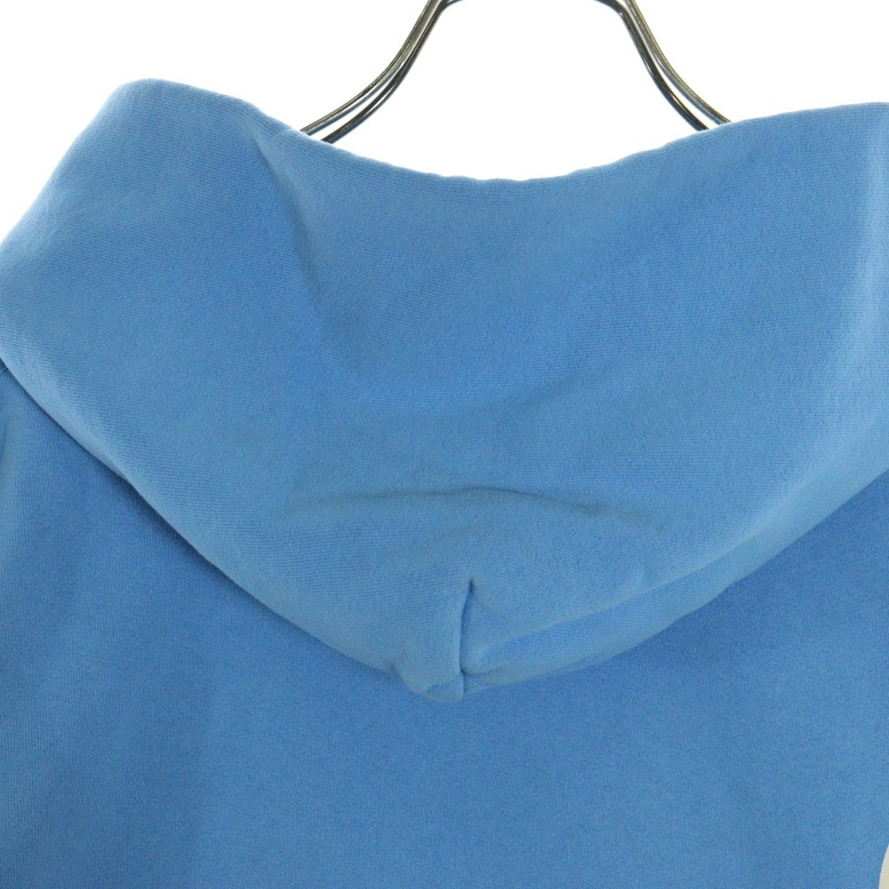 STUSSY(ステューシー) ×CPFM 8 BALL PIGMENT DYED HOODIE カクタスプリントフリーマーケット 8ボールプリント ピグメントダイ スウェットプルオーバーパーカー フーディー ブルー