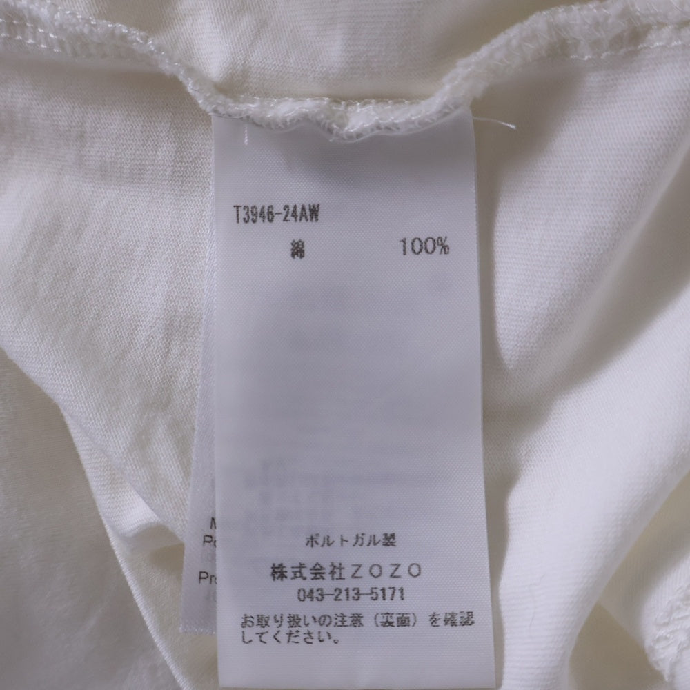 GANNI(ガニー) Basic Jersey Rhinestone Relaxed T-shirt コットン ラインストーン ロゴ Tシャツ カットソー ホワイト