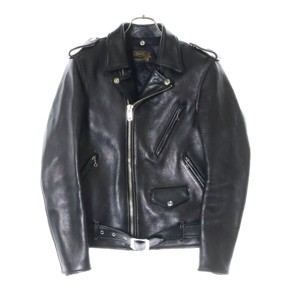 BOOTES(ボーテス) ARCTURUS DOUBLE RIDERS JACKET アークトゥルス エポレット付 ステアハイド レザーダブルライダースジャケット ブラック bts-arcturus-b