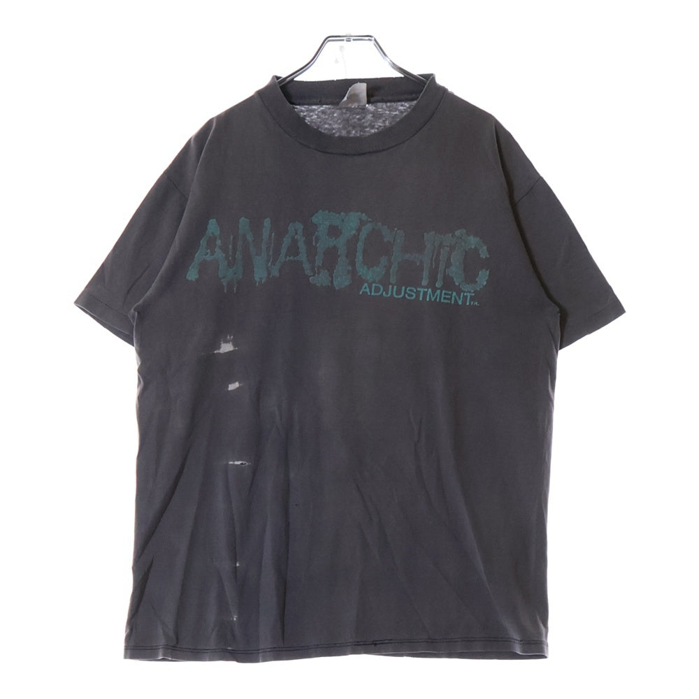VINTAGE(ヴィンテージ) 90S VINTAGE ANARCHIC ADJUSTMENT TEE ヴィンテージ アナーキックアジャストメント MILLERタグ 両面プリントTシャツ 半袖クルーネックカットソー グレー