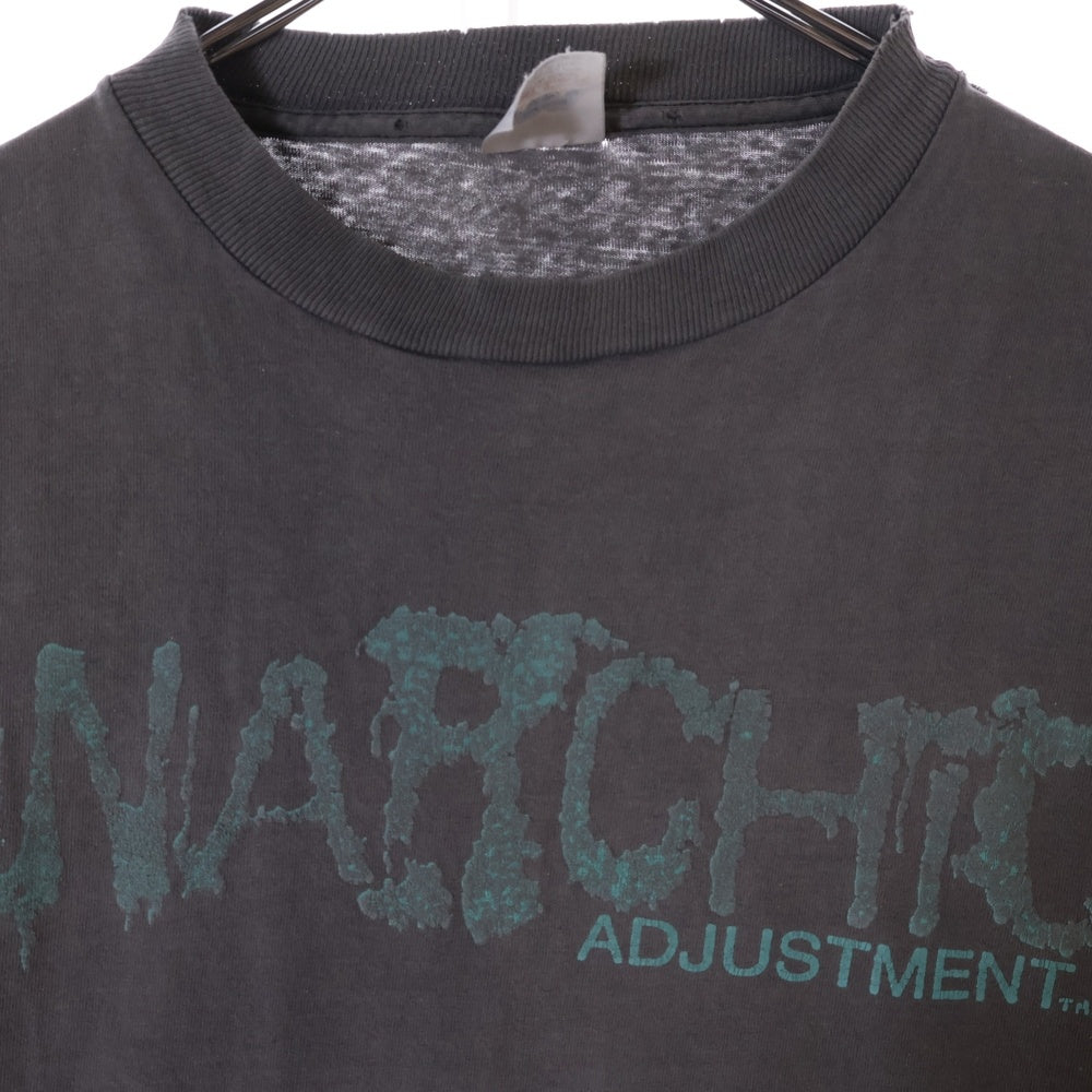 VINTAGE(ヴィンテージ) 90S VINTAGE ANARCHIC ADJUSTMENT TEE ヴィンテージ アナーキックアジャストメント MILLERタグ 両面プリントTシャツ 半袖クルーネックカットソー グレー