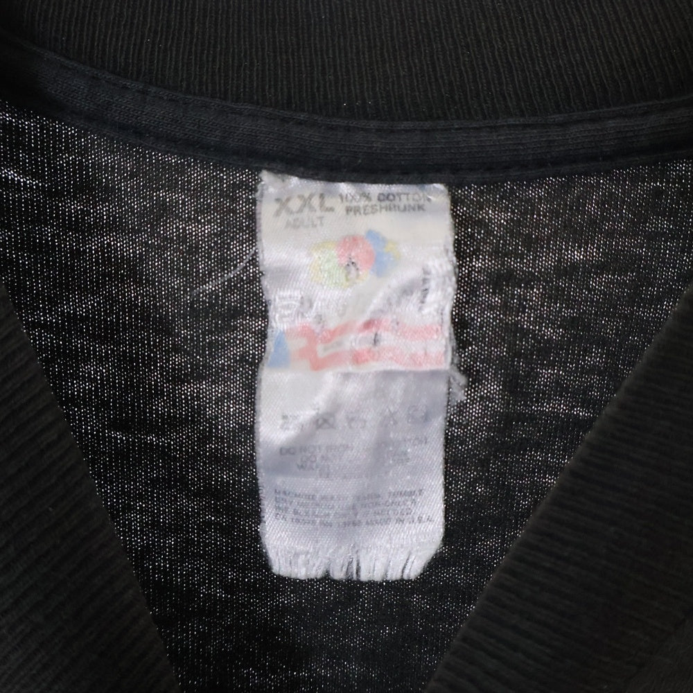 VINTAGE(ヴィンテージ) 90S VINTAGE MOTOR PSYCHO BAND TEE ヴィンテージ モーターサイコ フルーツタグ 両面スカルプリントTシャツ 半袖クルーネックカットソー ブラック