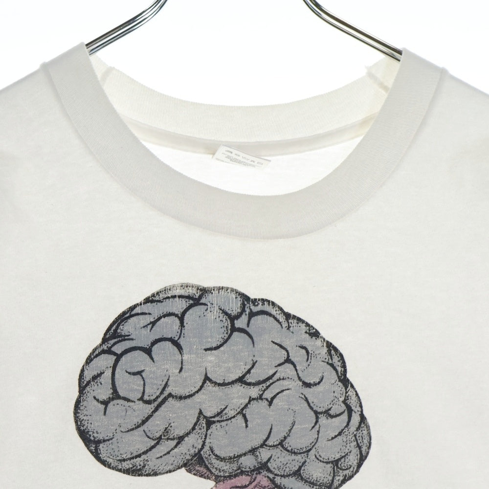 VINTAGE(ヴィンテージ) 90S VINTAGE BRAIN TEE ヴィンテージ ブレインプリントTシャツ 半袖クルーネックカットソー ホワイト