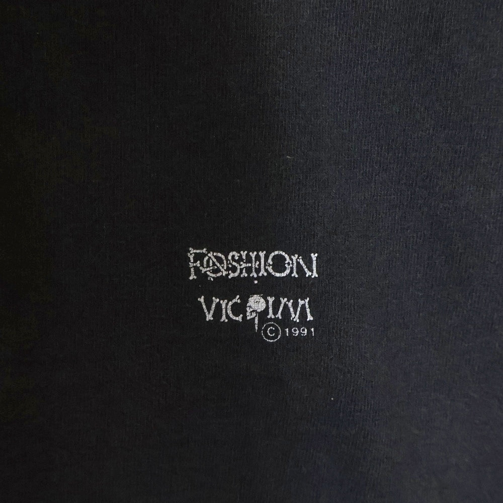 VINTAGE(ヴィンテージ) 90S VINTAGE NAME YOUR POISON TEE ヴィンテージ ネームユアーポイズン FRUITSタグ スカルプリントTシャツ 半袖クルーネックカットソー ブラック