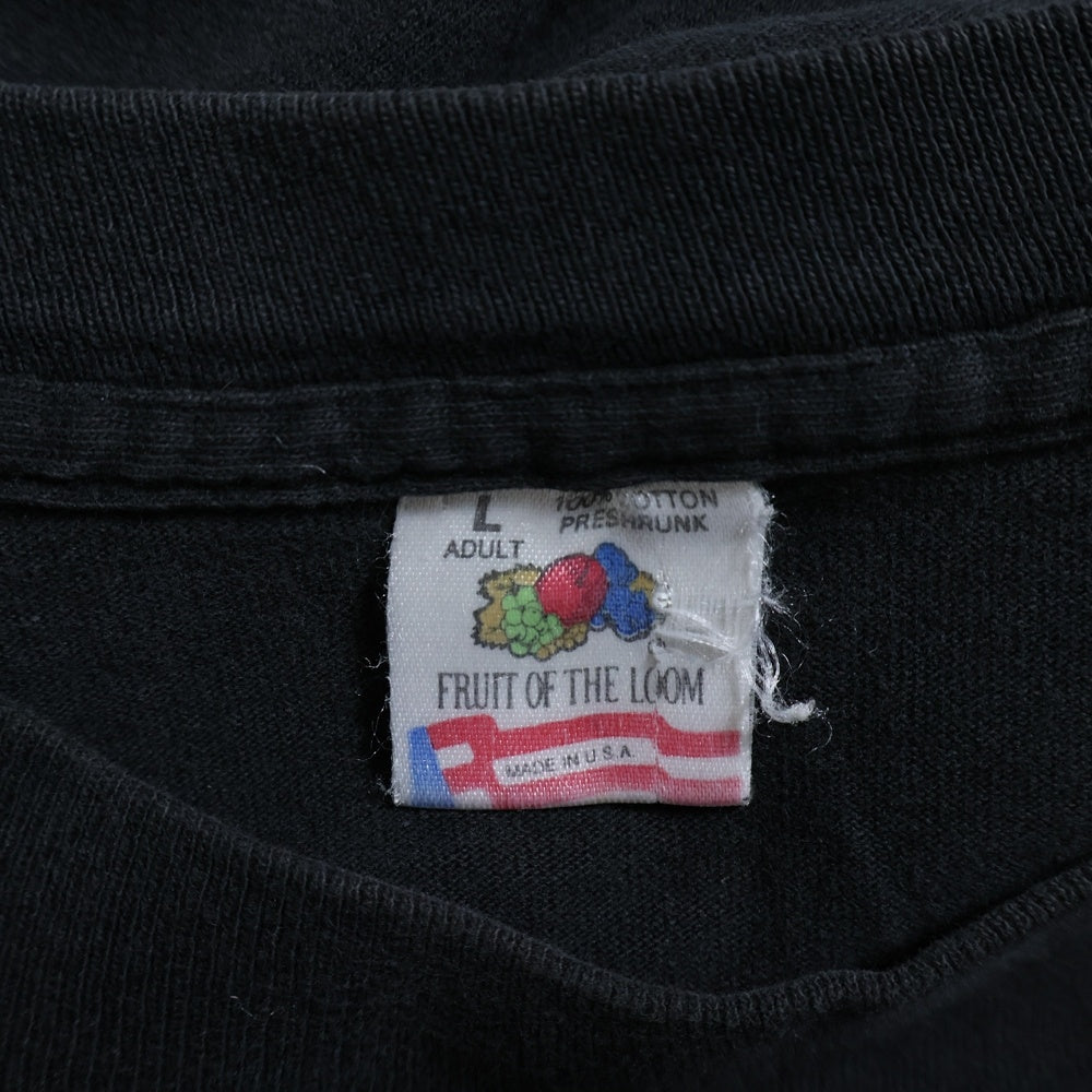 VINTAGE(ヴィンテージ) 90S VINTAGE NAME YOUR POISON TEE ヴィンテージ ネームユアーポイズン FRUITSタグ スカルプリントTシャツ 半袖クルーネックカットソー ブラック