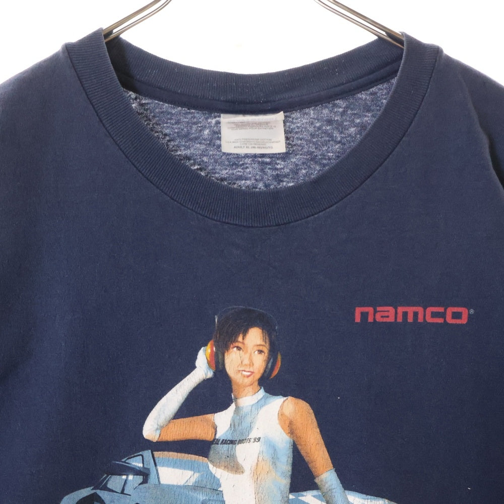 VINTAGE(ヴィンテージ) 90S VINTAGE R4 RIDGE RIDER TYPE4 1998 GAME PROMO TEE ヴィンテージ リッジレーサータイプ4 ナムコ ゲームプロモ クルーネック半袖 プリントTシャツ ネイビー