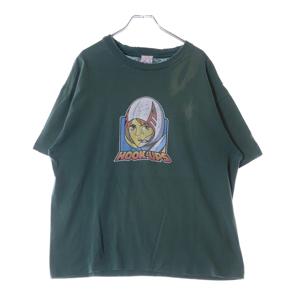 VINTAGE(ヴィンテージ) 90S VINTAGE HOOK-UPS PARODY TEE ヴィンテージ フックアップス パロディプリントTシャツ 半袖クルーネックカットソー グリーン
