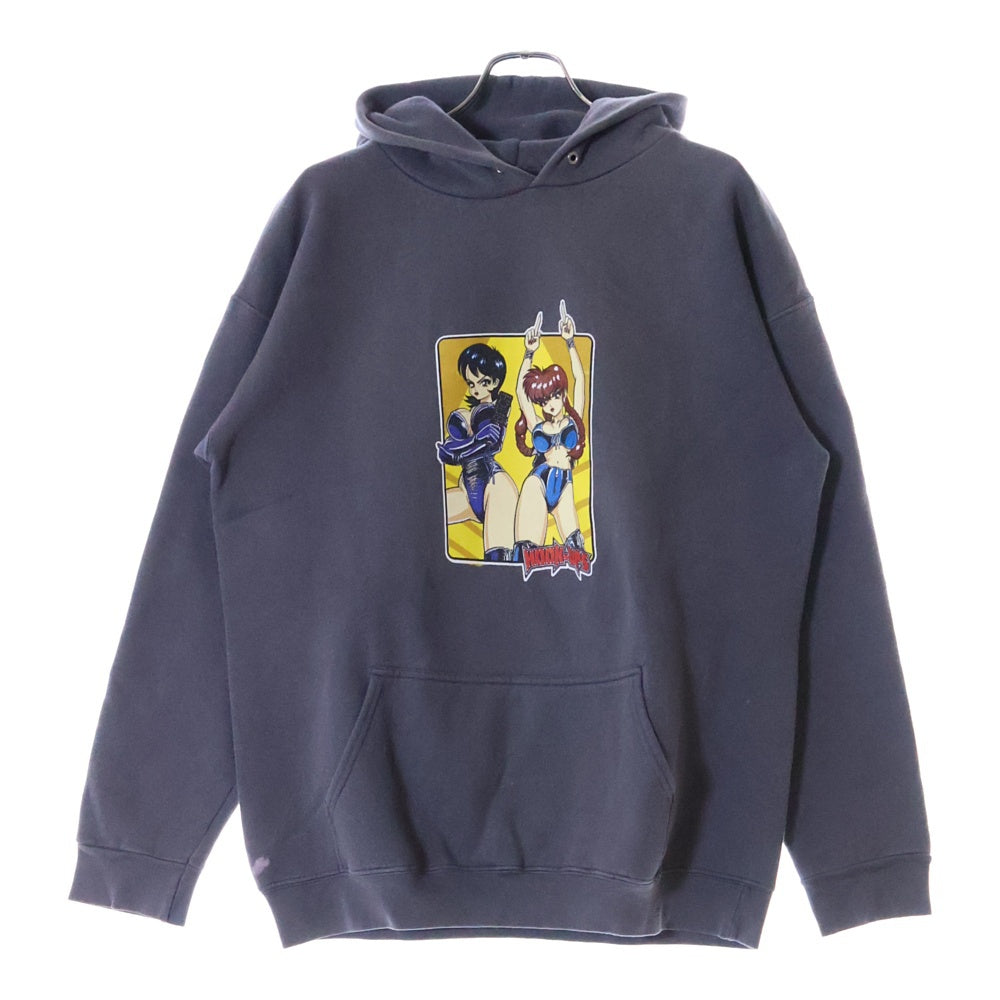VINTAGE(ヴィンテージ) 90S VINTAGE HOOK-UPS PULLOVER HOODIE ヴィンテージ フックアップ フロントプリント プルオーバースウェットパーカー フーディー グレー