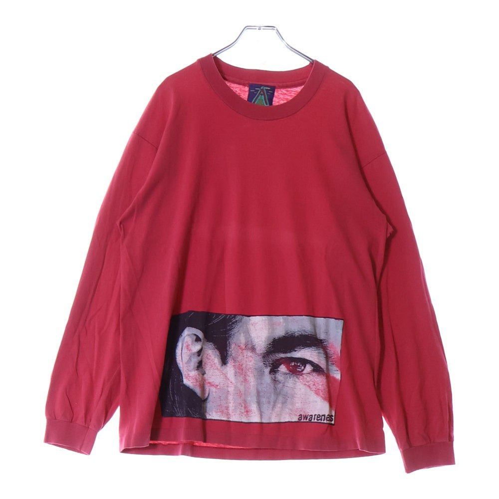 VINTAGE(ヴィンテージ) 90S VINTAGE ANARCHIC ADJUSTMENT L/S TEE ヴィンテージ アナーキックアジャストメント ロングスリーブ プリントTシャツ 長袖クルーネックカットソー ピンク