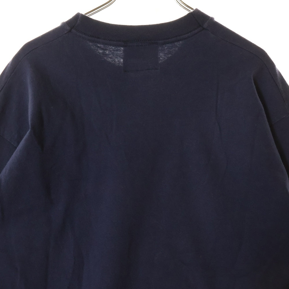 VINTAGE(ヴィンテージ) 90S VINTAGE ANARCHIC ADJUSTMENT L/S TEE アームプリント イラストプリントTシャツ 長袖クルーネックカットソー ネイビー