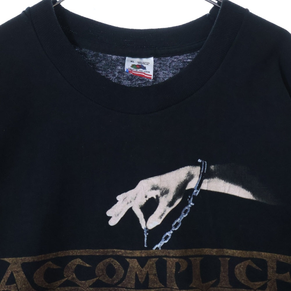 VINTAGE(ヴィンテージ) 90S VINTAGE ACCOMPLICE ROCK BAND TEE ヴィンテージ アカンプライス ロックバンド 両面プリントTシャツ 半袖クルーネックカットソー ブラック