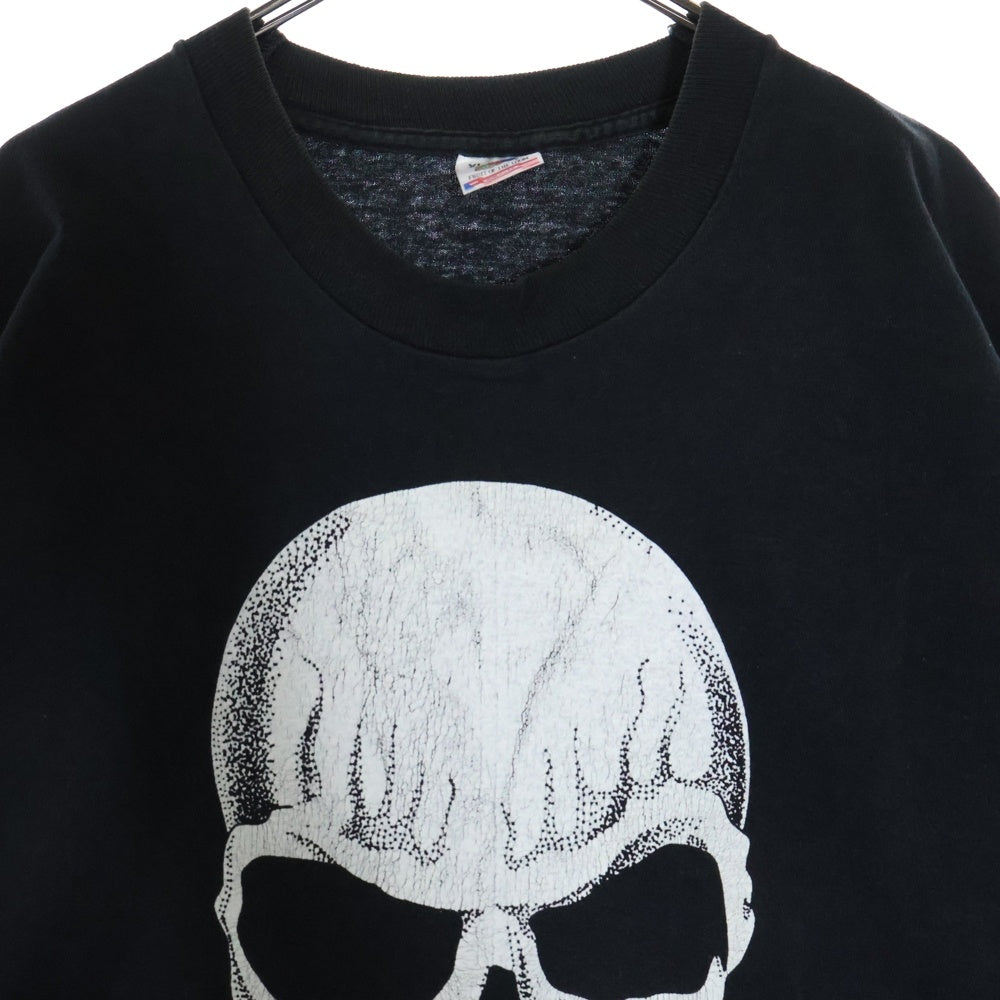VINTAGE(ヴィンテージ) 90S VINTAGE 1991 SKULL TEE ヴィンテージ FRUITSタグ スカルプリントTシャツ 半袖クルーネックカットソー ブラック