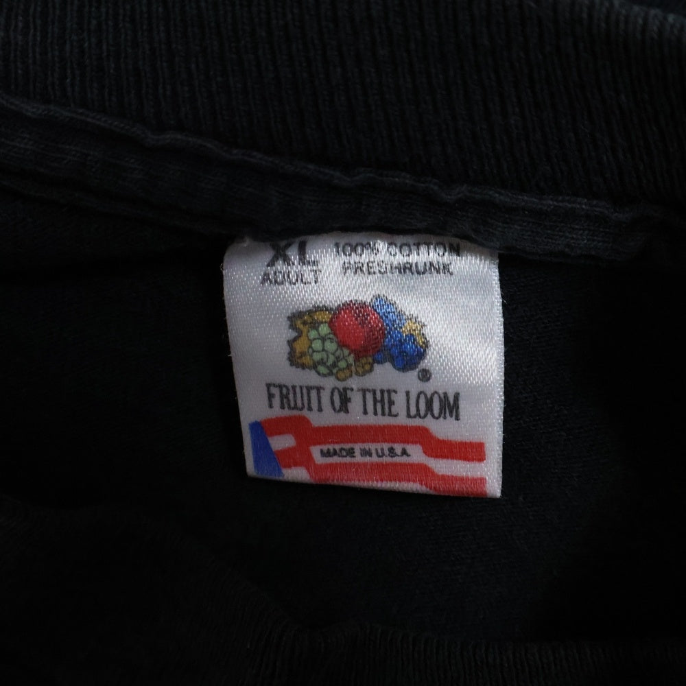 VINTAGE(ヴィンテージ) 90S VINTAGE 1991 SKULL TEE ヴィンテージ FRUITSタグ スカルプリントTシャツ 半袖クルーネックカットソー ブラック