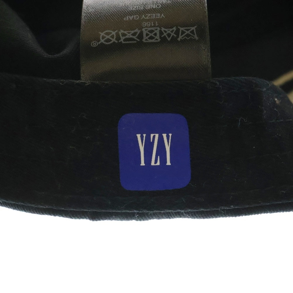 Yeezy Gap Engineered by Balenciaga(イージー ギャップ エンジニアードバイ バレンシアガ) FLAME CAP ファイヤー刺繍 ベースボールキャップ 帽子 ブラック 470902-00-1