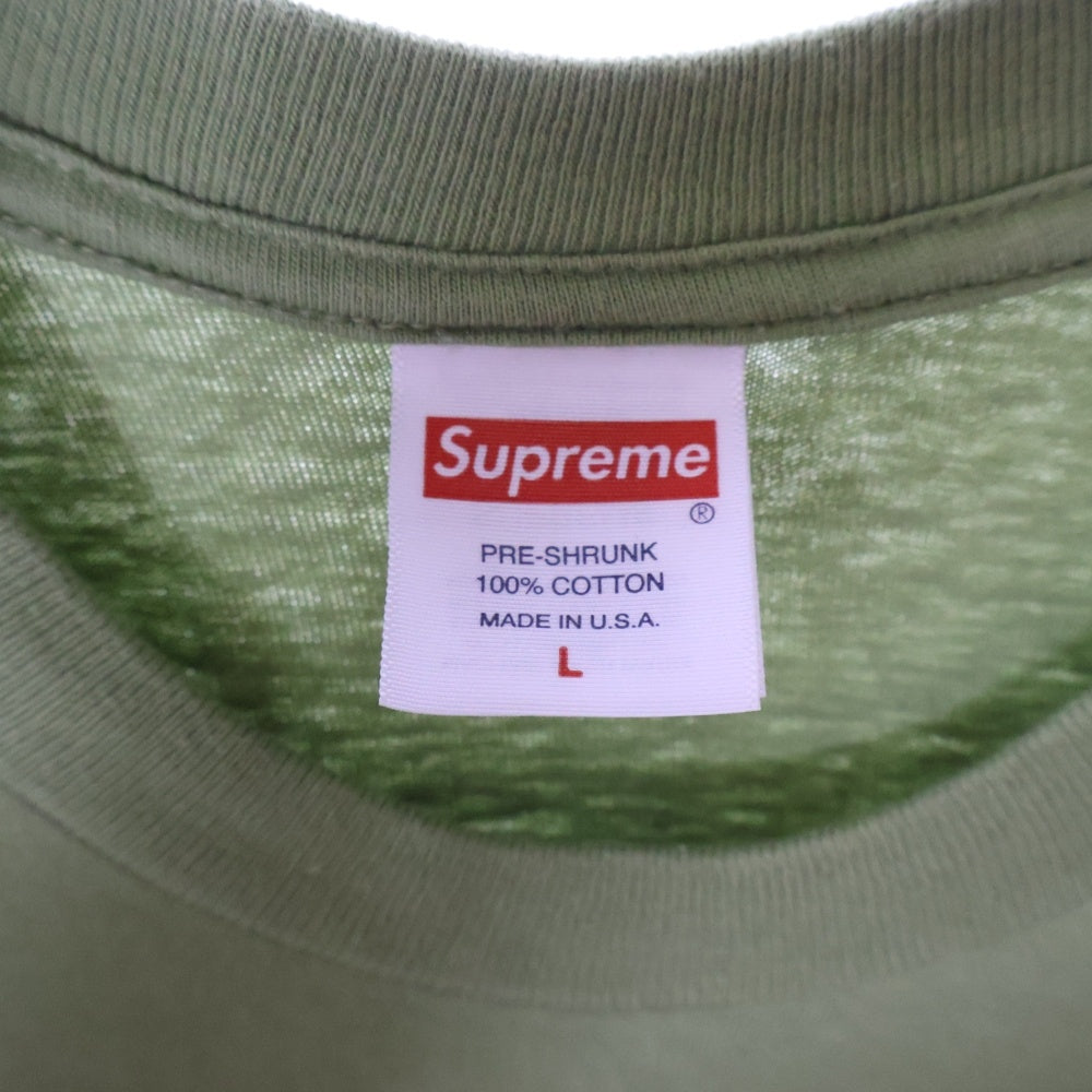 SUPREME(シュプリーム) 24SS Satchidananda Tee サッチダーナンダ クルーネック カットソー 半袖Tシャツ グリーン