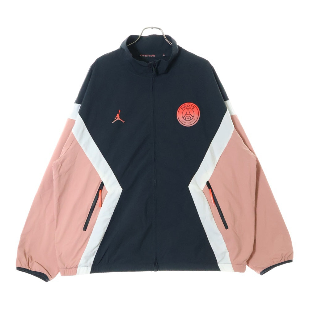 NIKE(ナイキ) JORDAN BRAND M J PSG ANTHEM JACKET RUST PINK INFRARED 23 ジョーダン ブランド パリサンジェルマン アンセム ナイロンジャケット ブラック FV7740-685