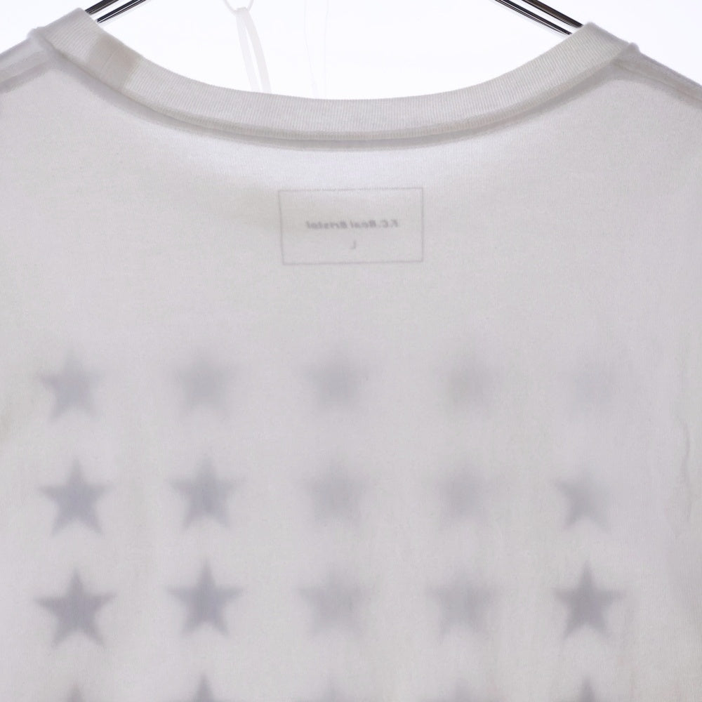 F.C.R.B./F.C.Real Bristol/FCRB(エフシーアールビー/エフシーレアルブリストル) 18AW REFLECTIVE BOX TEE リフレクティブボックス スター プリント ショートスリーブ カットソー 半袖 Tシャツ ホワイト FCRB-189057