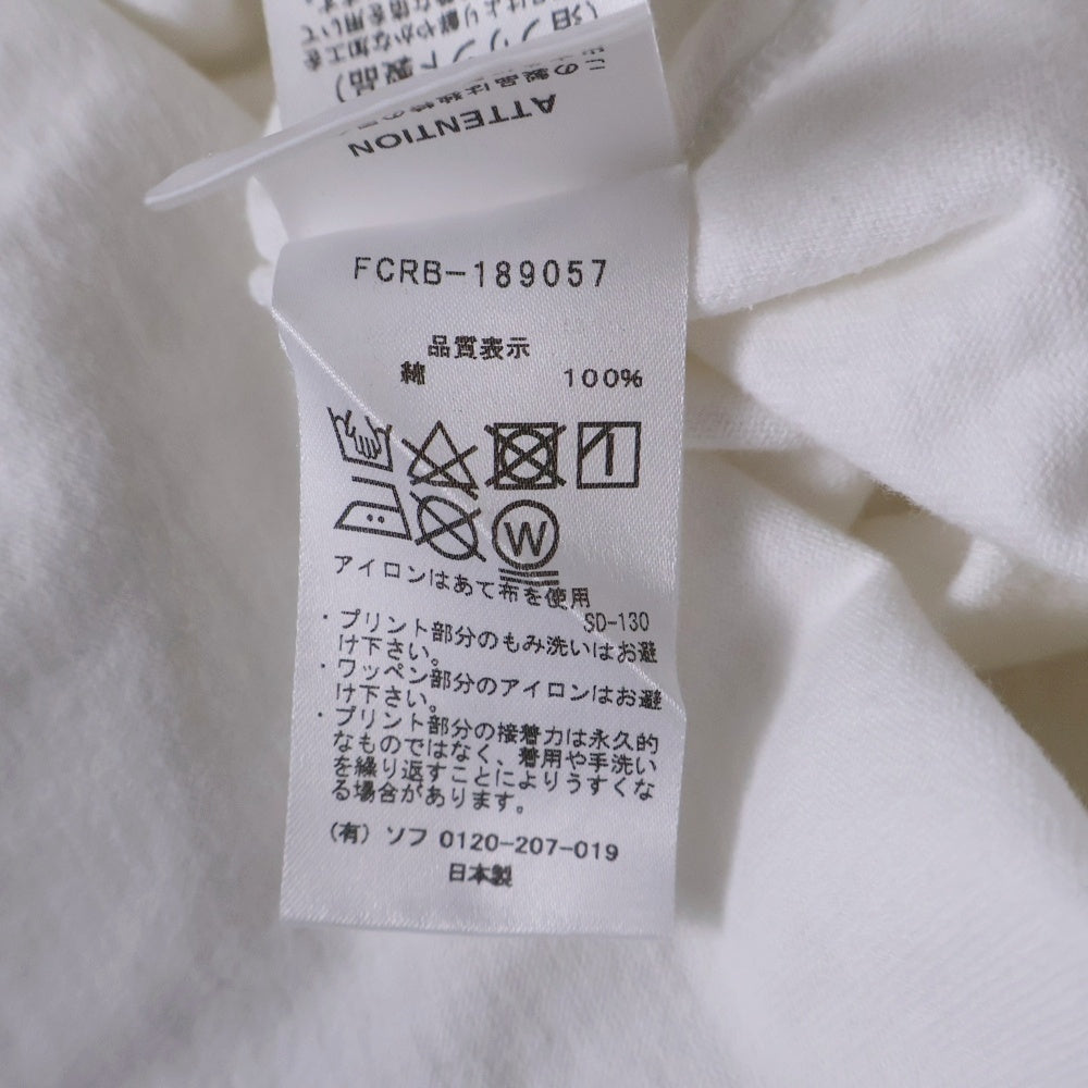 F.C.R.B./F.C.Real Bristol/FCRB(エフシーアールビー/エフシーレアルブリストル) 18AW REFLECTIVE BOX TEE リフレクティブボックス スター プリント ショートスリーブ カットソー 半袖 Tシャツ ホワイト FCRB-189057