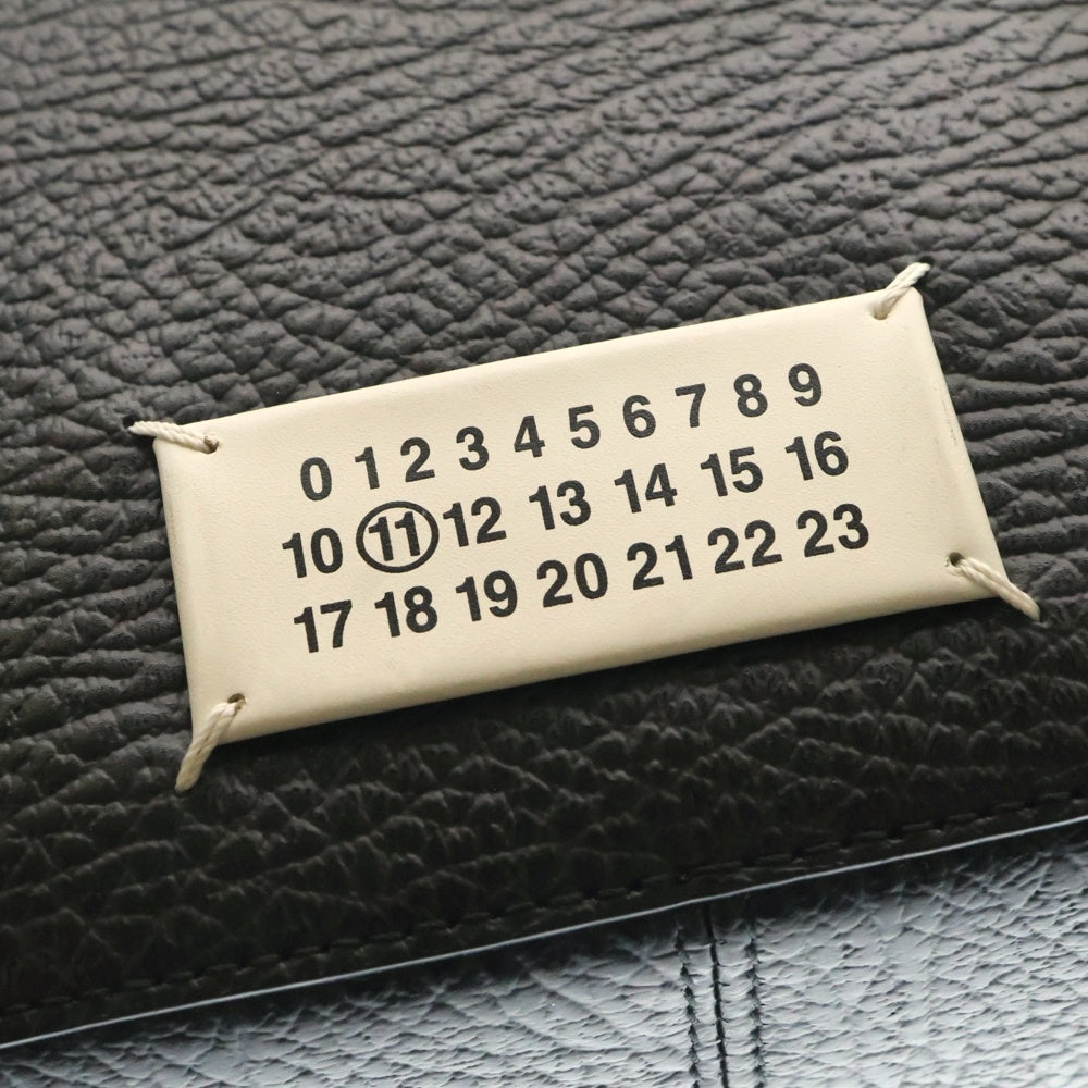 Maison Margiela 11(メゾンマルジェラ11) AD2022 5AC ドローストリングス レザー 巾着 ショルダー カメラバッグ ブラック SB1WG0010