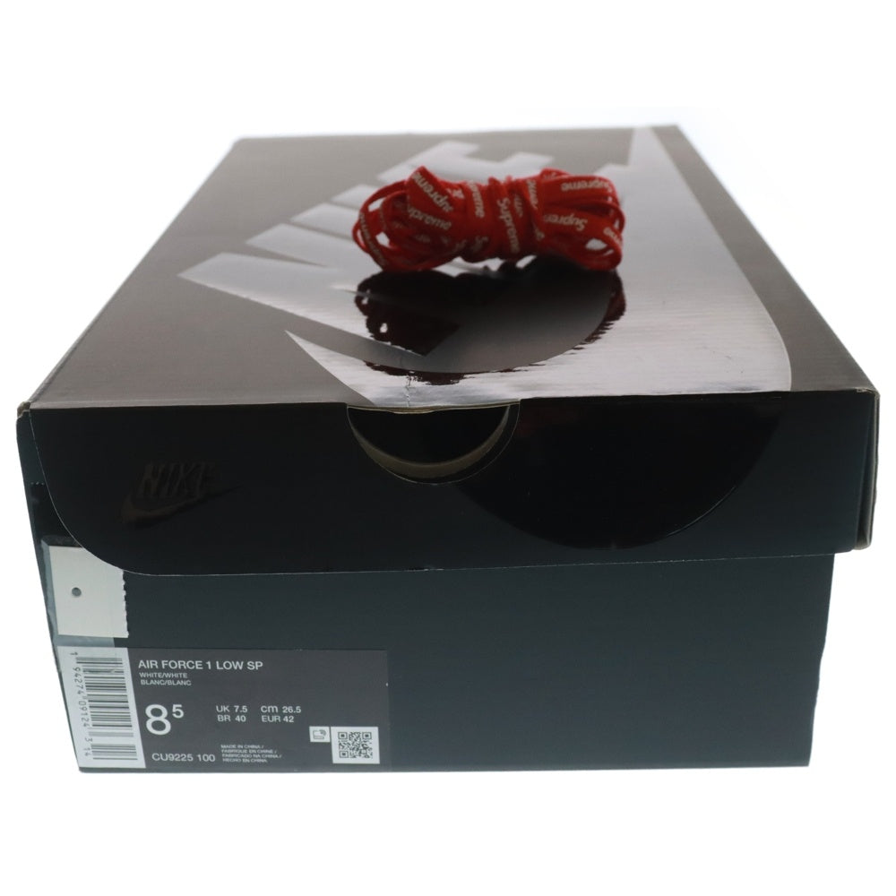 NIKE(ナイキ) ×SUPREME AIR FORCE 1 LOW シュプリーム エアフォース1 ローカットスニーカー ホワイト US8.5/26.5cm CU9225-100