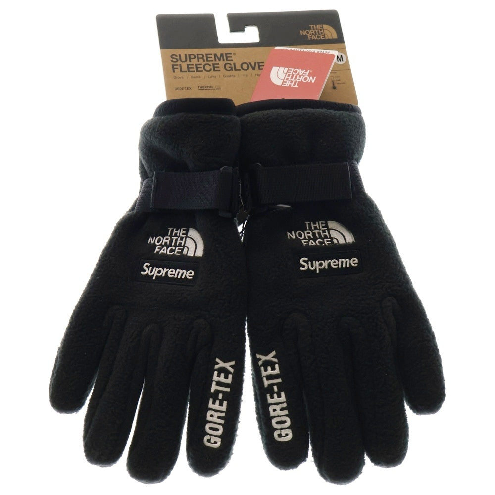 SUPREME(シュプリーム) 20SS ×THE NORTH FACE RTG Fleece Glove ロゴ刺繍 フリース グローブ 手袋 ブラック NM619641