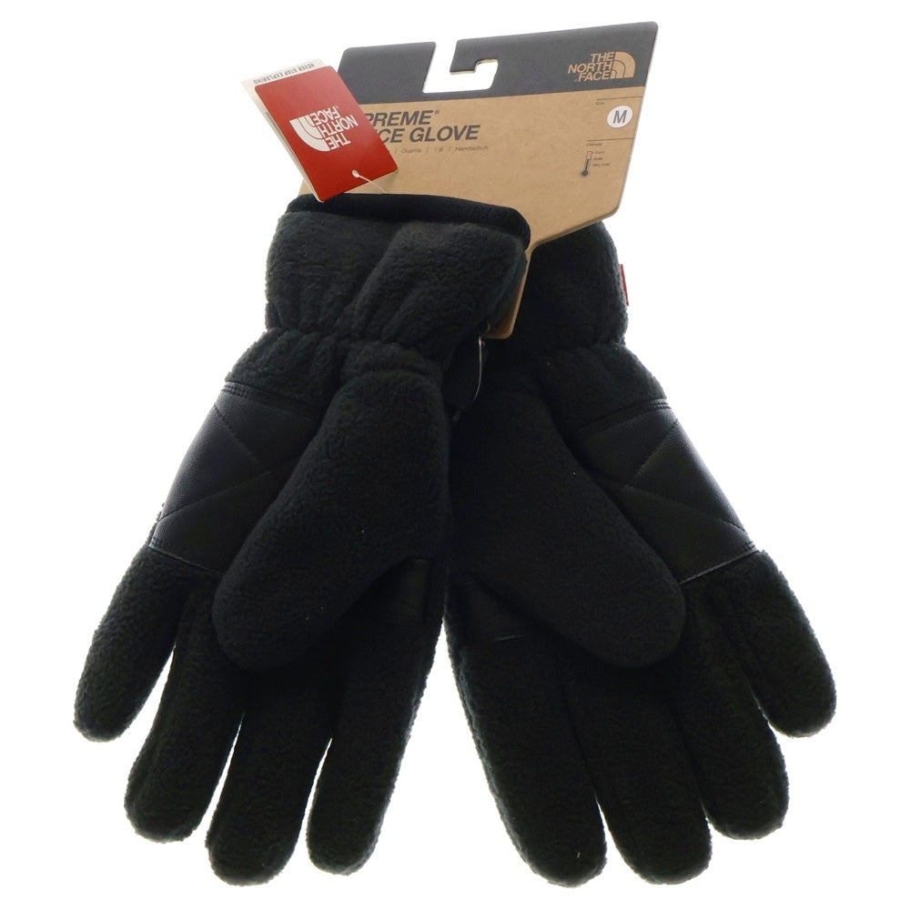 SUPREME(シュプリーム) 20SS ×THE NORTH FACE RTG Fleece Glove ロゴ刺繍 フリース グローブ 手袋 ブラック NM619641